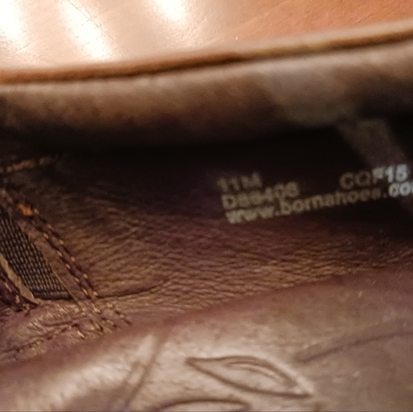 Women’s Born booties shoes loafers heels brown leather size 11 - Picture 4 of 6